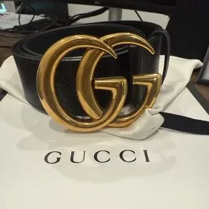 Gucci | Accessories | Gucci Marmont Wide Belt Size 8534 With  display picture 2